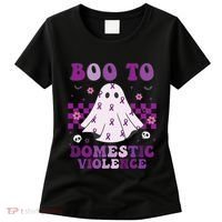 funny Boo Domestic Violence Awareness Women's T-Shirt thumb 0