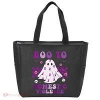 funny Boo Domestic Violence Awareness Tote Bag thumb 0