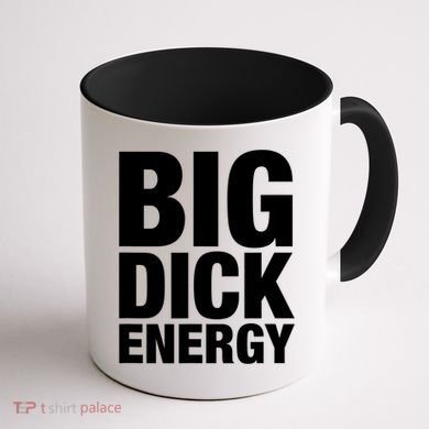 Funny Big Dick Energy Gift BDE Adult Humor Meme Workout Ego Flex Bro Gift Coffee Mug back
