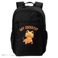 Funny Bearded Dragon Got Crickets Lizard Reptile Herpetology Backpack thumb 0