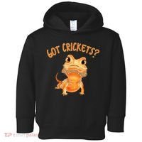 Funny Bearded Dragon Got Crickets Lizard Reptile Herpetology Toddler Hoodie thumb 0