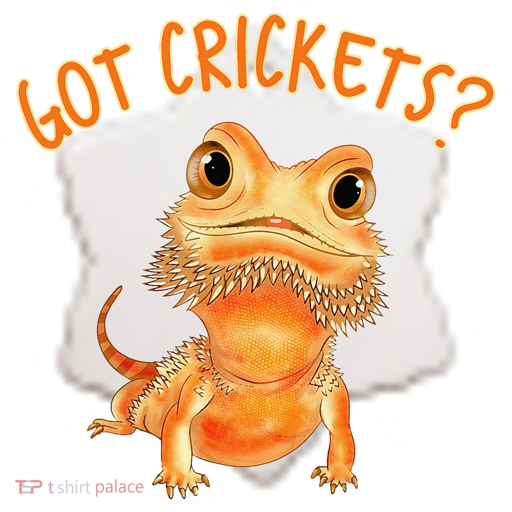 Funny Bearded Dragon Got Crickets Lizard Reptile Herpetology Ceramic Ornament