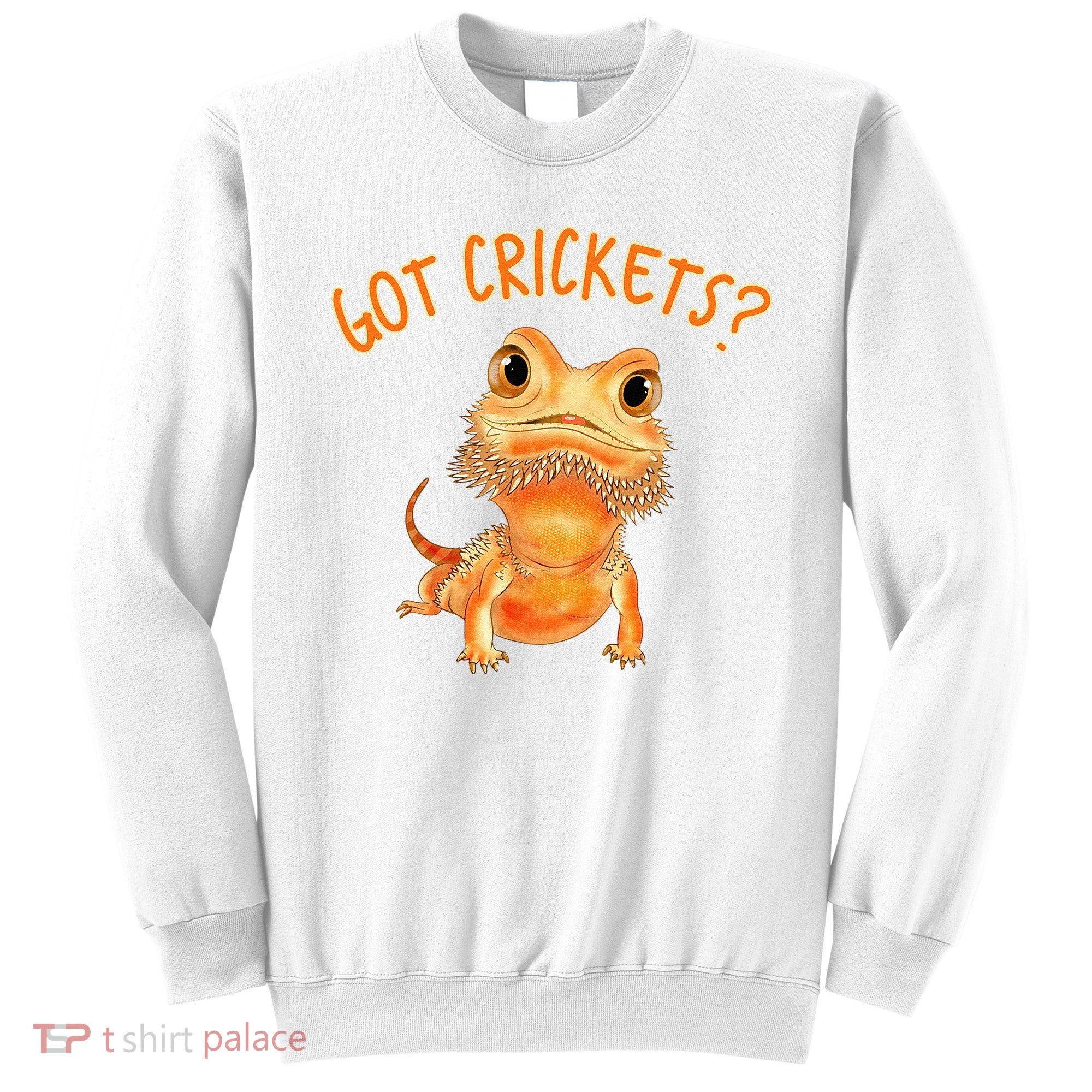 Funny Bearded Dragon Got Crickets Lizard Reptile Herpetology Sweatshirt