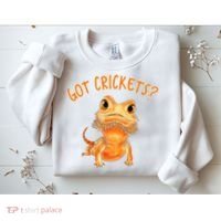 Funny Bearded Dragon Got Crickets Lizard Reptile Herpetology Sweatshirt thumb 2