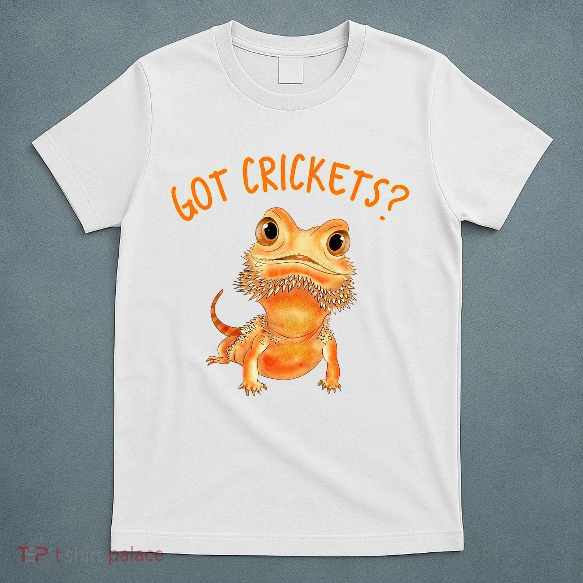 Funny Bearded Dragon Got Crickets Lizard Reptile Herpetology T-Shirt
