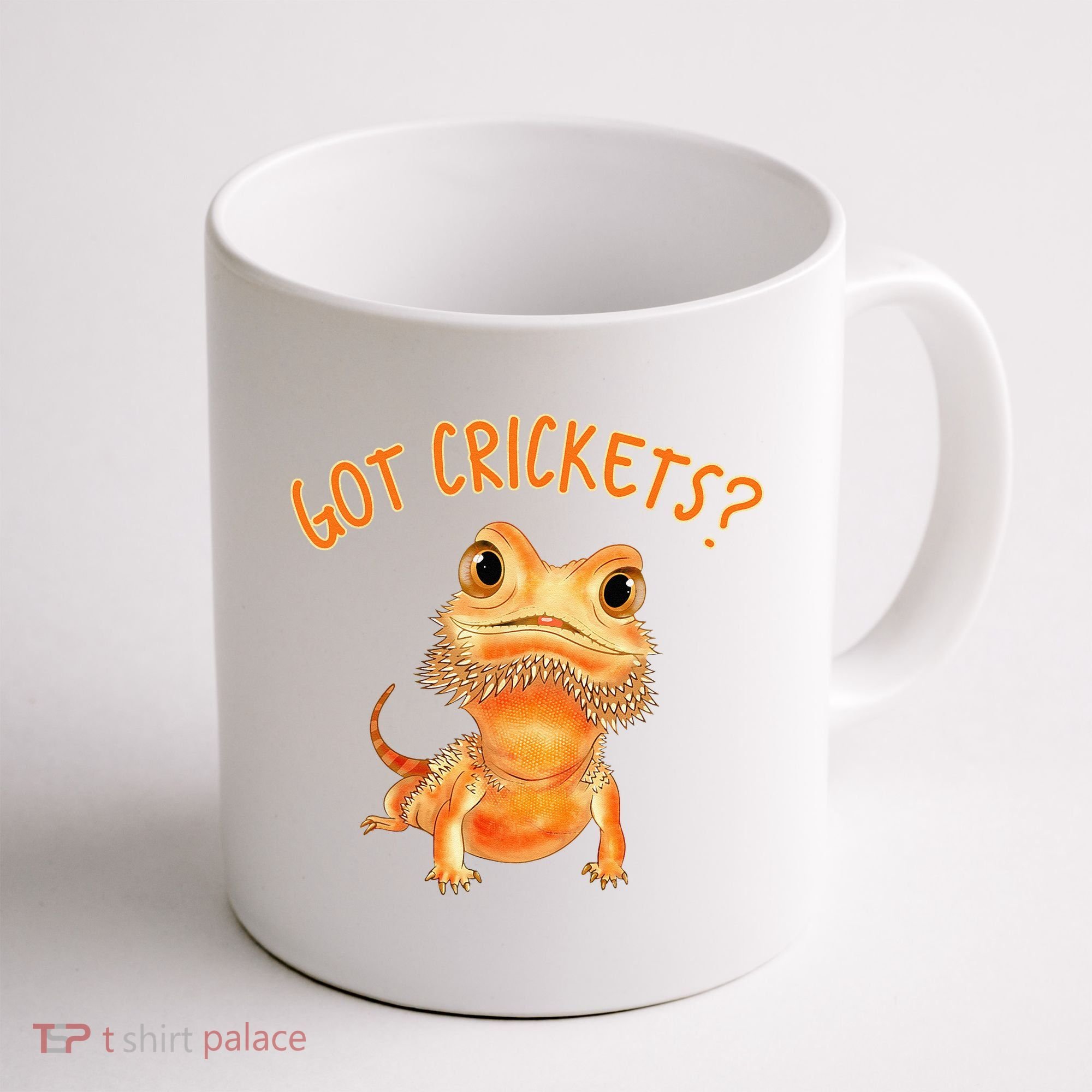 Funny Bearded Dragon Got Crickets Lizard Reptile Herpetology Coffee Mug