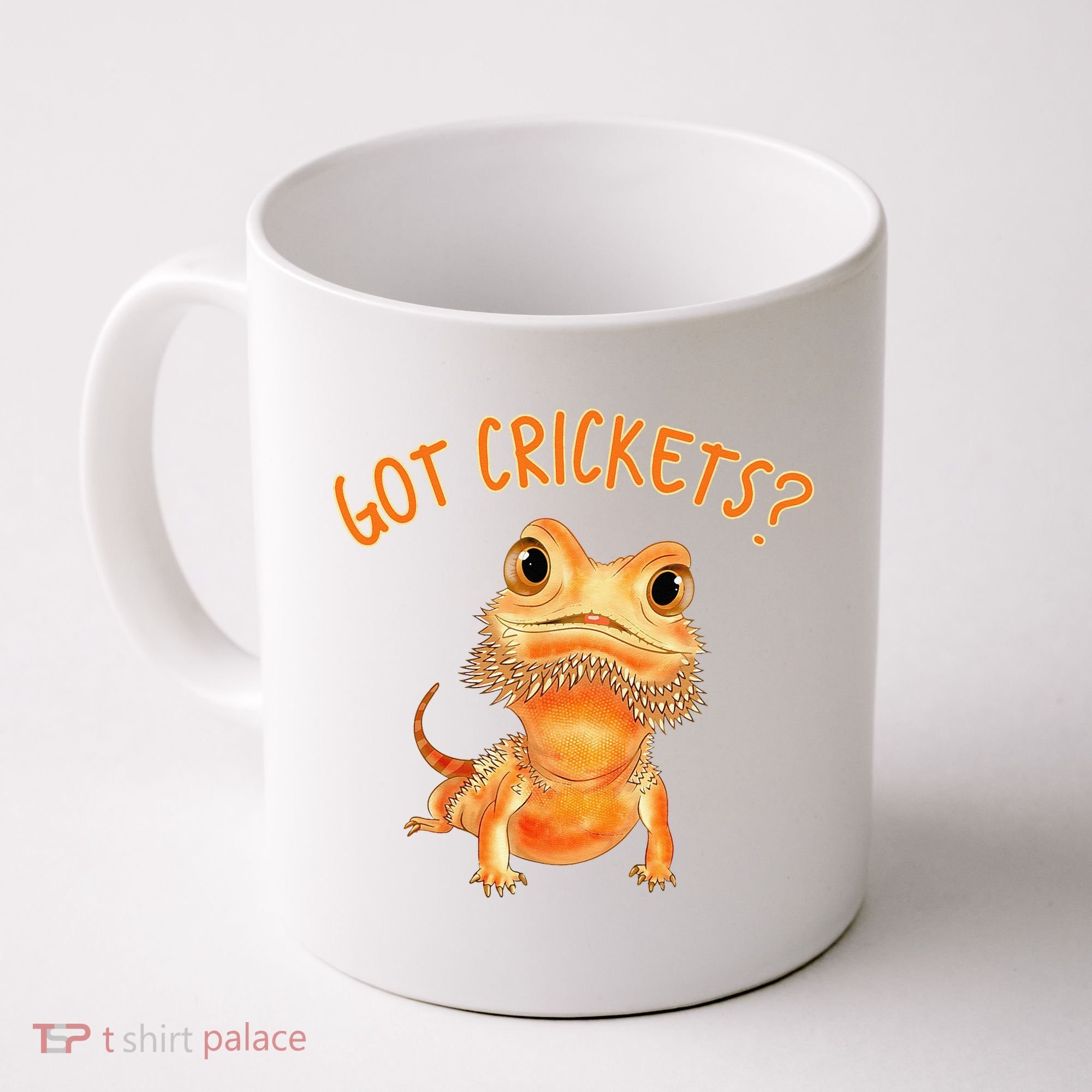 Funny Bearded Dragon Got Crickets Lizard Reptile Herpetology Coffee Mug