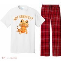 Funny Bearded Dragon Got Crickets Lizard Reptile Herpetology Pajama Set thumb 0