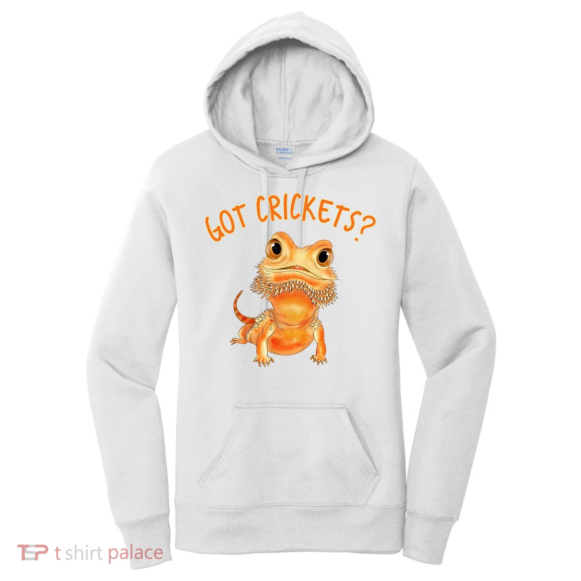 Funny Bearded Dragon Got Crickets Lizard Reptile Herpetology Women's Hoodie