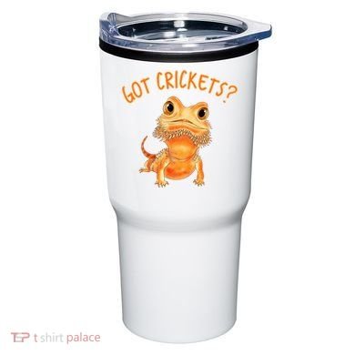 Funny Bearded Dragon Got Crickets Lizard Reptile Herpetology Tumbler