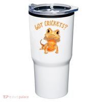 Funny Bearded Dragon Got Crickets Lizard Reptile Herpetology Tumbler thumb 0