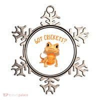 Funny Bearded Dragon Got Crickets Lizard Reptile Herpetology Ornament thumb 0