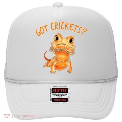 Funny Bearded Dragon Got Crickets Lizard Reptile Herpetology Hat