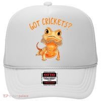 Funny Bearded Dragon Got Crickets Lizard Reptile Herpetology Hat thumb 0