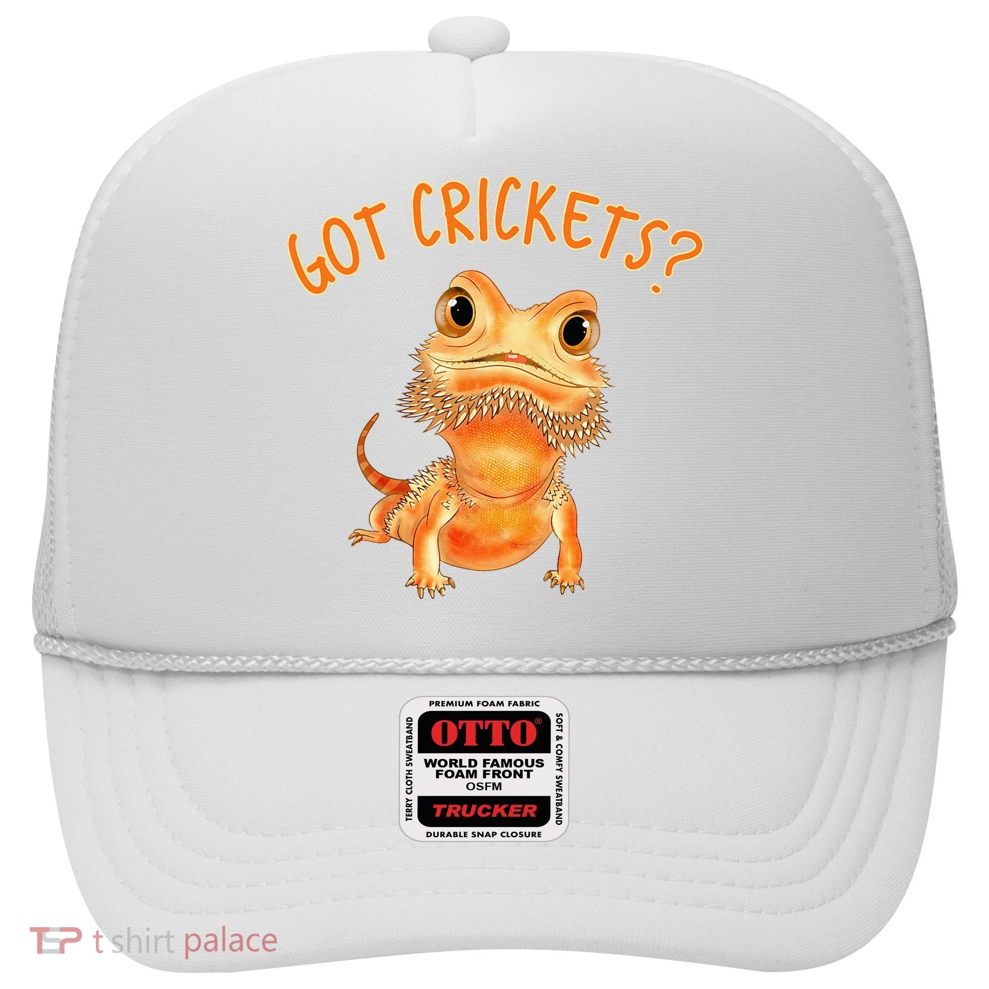 Funny Bearded Dragon Got Crickets Lizard Reptile Herpetology Hat