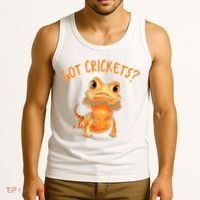 Funny Bearded Dragon Got Crickets Lizard Reptile Herpetology Tank Top thumb 3