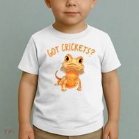 Funny Bearded Dragon Got Crickets Lizard Reptile Herpetology Toddler T-Shirt thumb 2