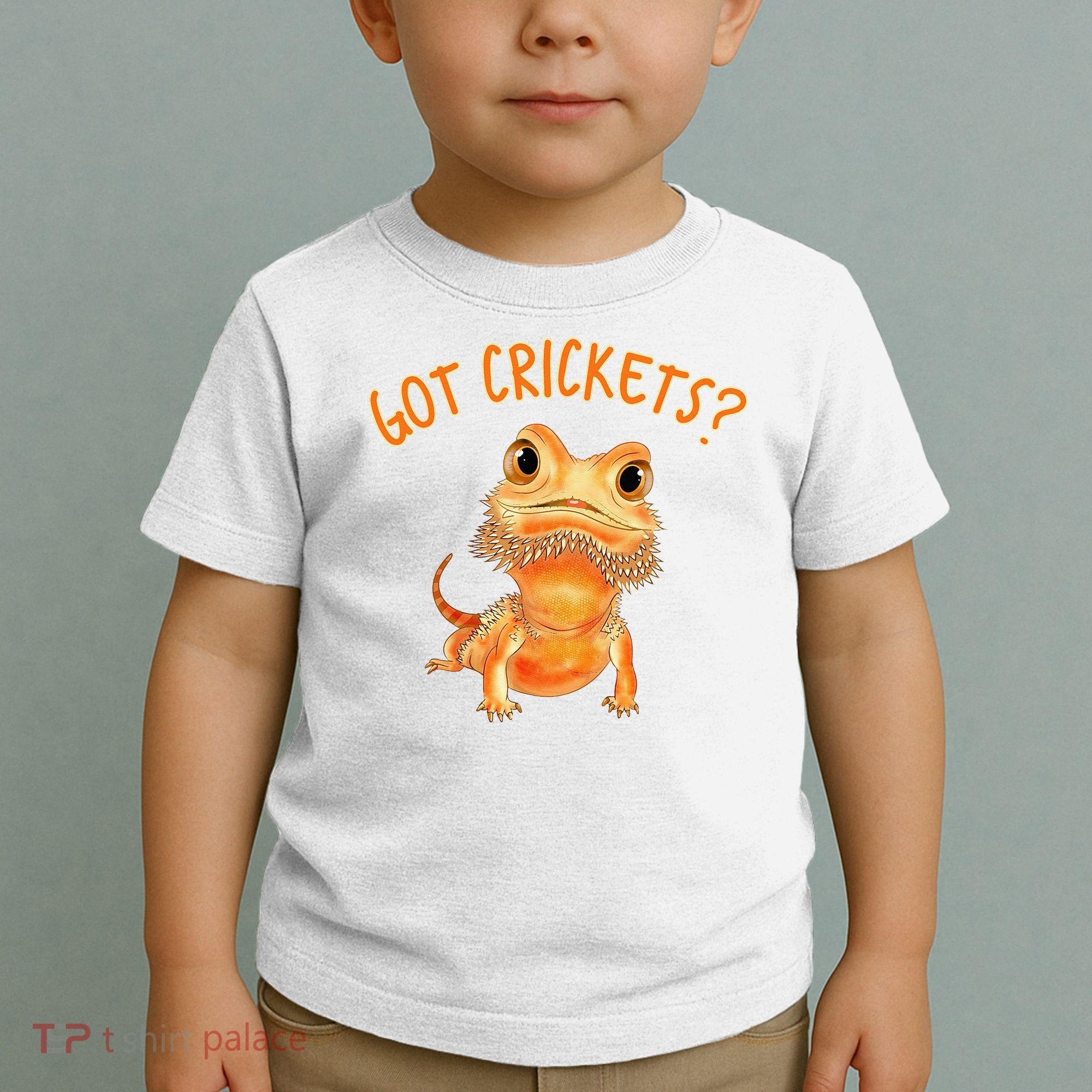 Funny Bearded Dragon Got Crickets Lizard Reptile Herpetology Toddler T-Shirt