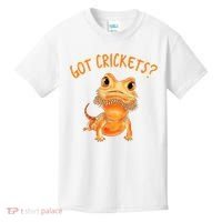 Funny Bearded Dragon Got Crickets Lizard Reptile Herpetology Kids T-Shirt thumb 0