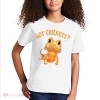 Funny Bearded Dragon Got Crickets Lizard Reptile Herpetology Kids T-Shirt thumb 2