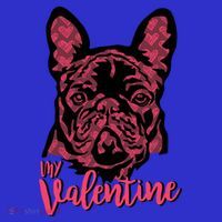 French Bulldog Dog Lover Valentines Day My Valentine Gift Polo thumb 2