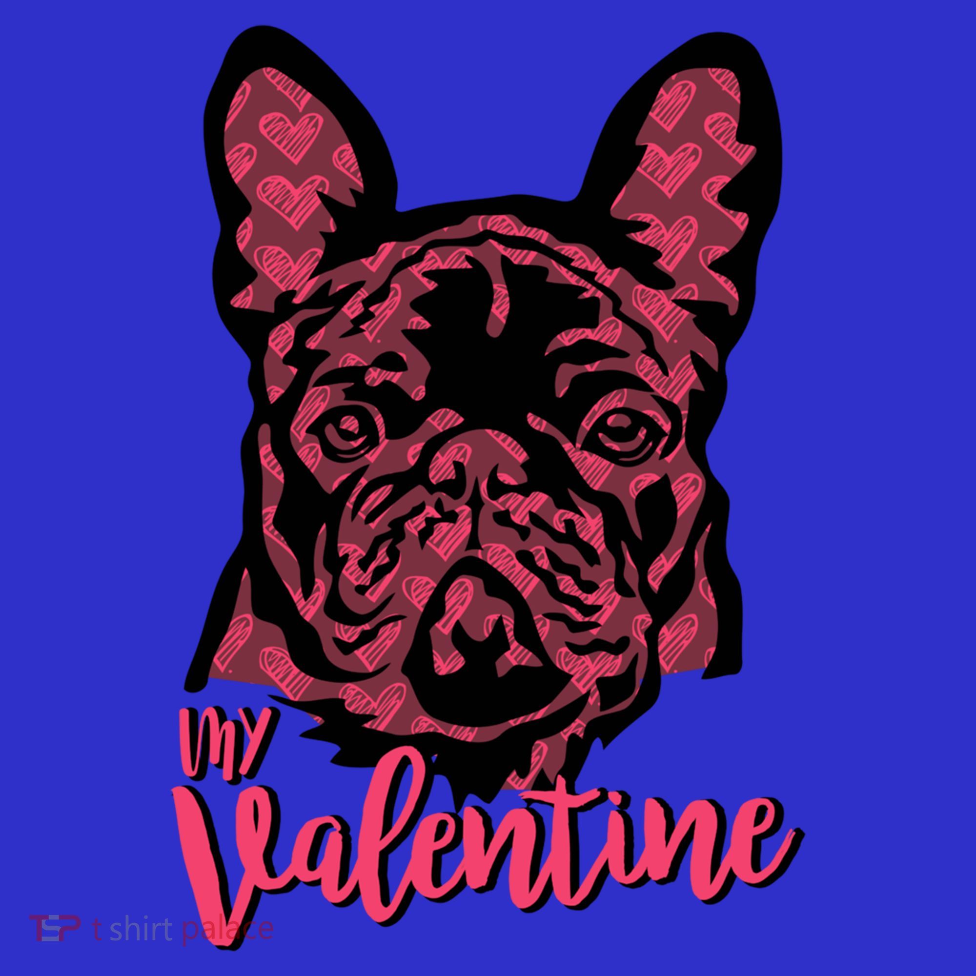 French Bulldog Dog Lover Valentines Day My Valentine Gift Polo