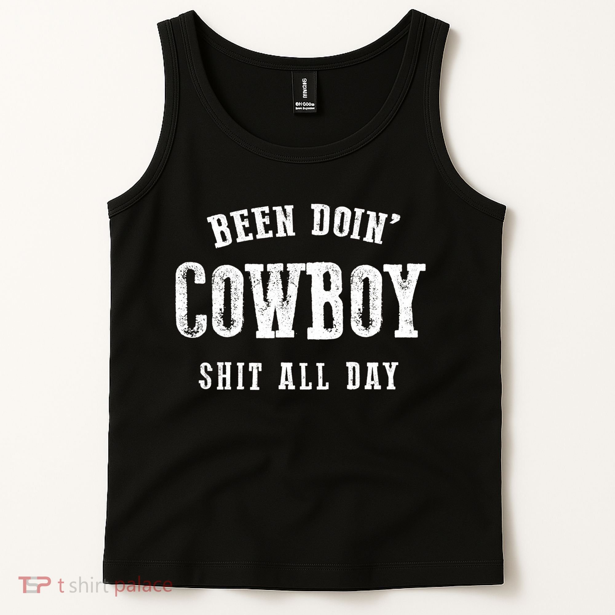 Funny Been Doing Cowboy Gift Shit Western Cowgirl Gift Tank Top