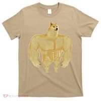 Funny Buff Doge Chiba Dog Gym Meme Funny Swole Doge Meme T-Shirt thumb 0