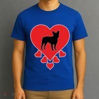 French Bulldog Dog Lover Valentine's Day French Bulldog Gift T-Shirt thumb 3