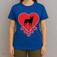 French Bulldog Dog Lover Valentine's Day French Bulldog Gift T-Shirt thumb 4
