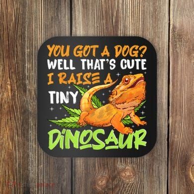 Funny Bearded Dragon Pet Reptile Lizard Lover Coaster