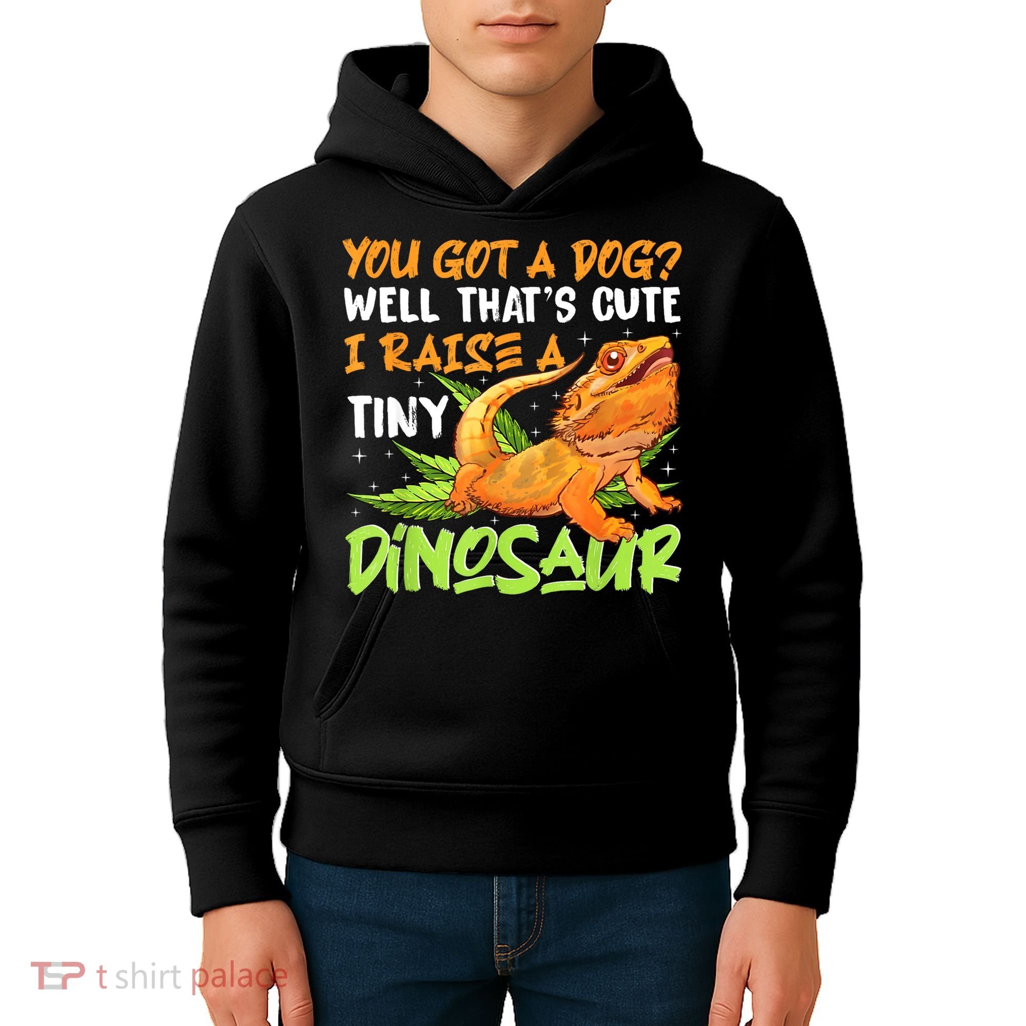 Funny Bearded Dragon Pet Reptile Lizard Lover Kids Hoodie
