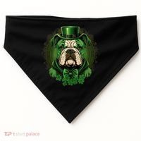 Funny Bulldog Dog St Patricks Day Irish Saint Patrick Day USA-Made Doggie Bandana thumb 0
