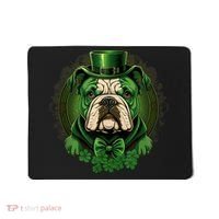 Funny Bulldog Dog St Patricks Day Irish Saint Patrick Day Mousepad thumb 0