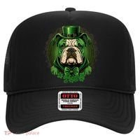 Funny Bulldog Dog St Patricks Day Irish Saint Patrick Day Hat thumb 0
