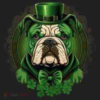 Funny Bulldog Dog St Patricks Day Irish Saint Patrick Day Hat thumb 2