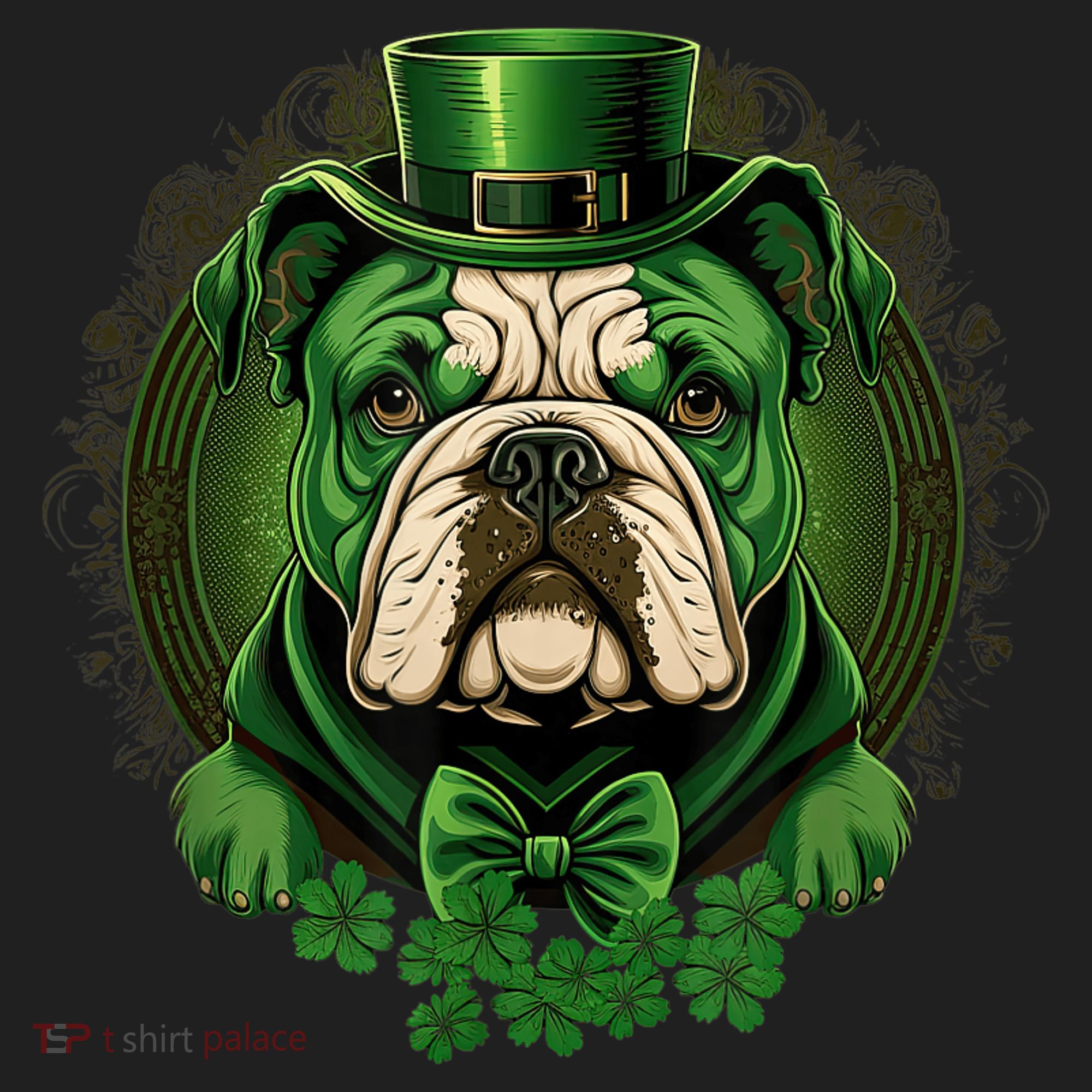 Funny Bulldog Dog St Patricks Day Irish Saint Patrick Day Hat
