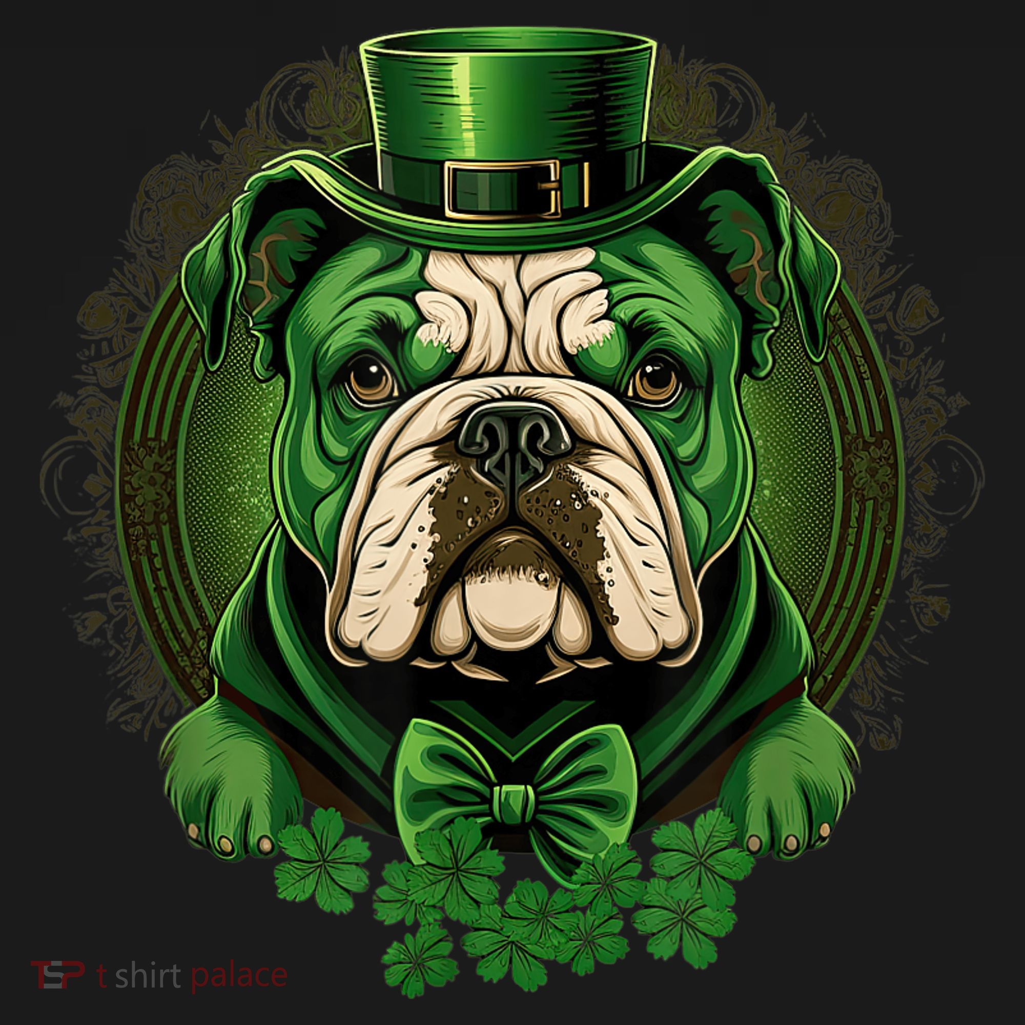 Funny Bulldog Dog St Patricks Day Irish Saint Patrick Day Tank Top