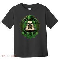 Funny Bulldog Dog St Patricks Day Irish Saint Patrick Day Toddler T-Shirt thumb 0