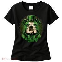 Funny Bulldog Dog St Patricks Day Irish Saint Patrick Day Women's T-Shirt thumb 0