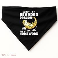Funny Bearded Dragon Reptile Funny Lizard Bearded Dragon USA-Made Doggie Bandana thumb 0