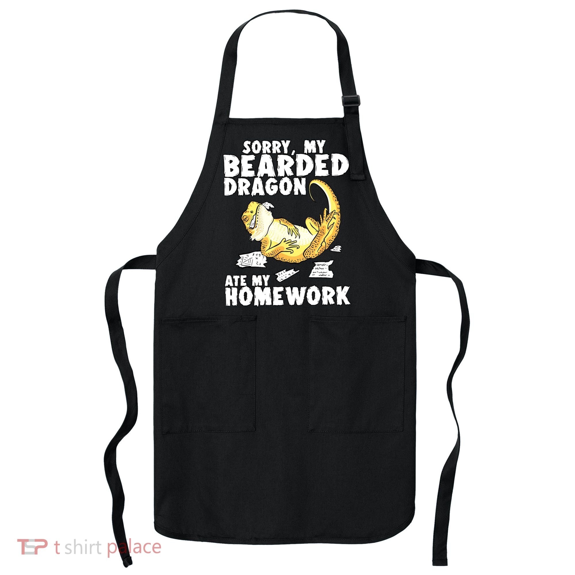 Funny Bearded Dragon Reptile Funny Lizard Bearded Dragon Apron