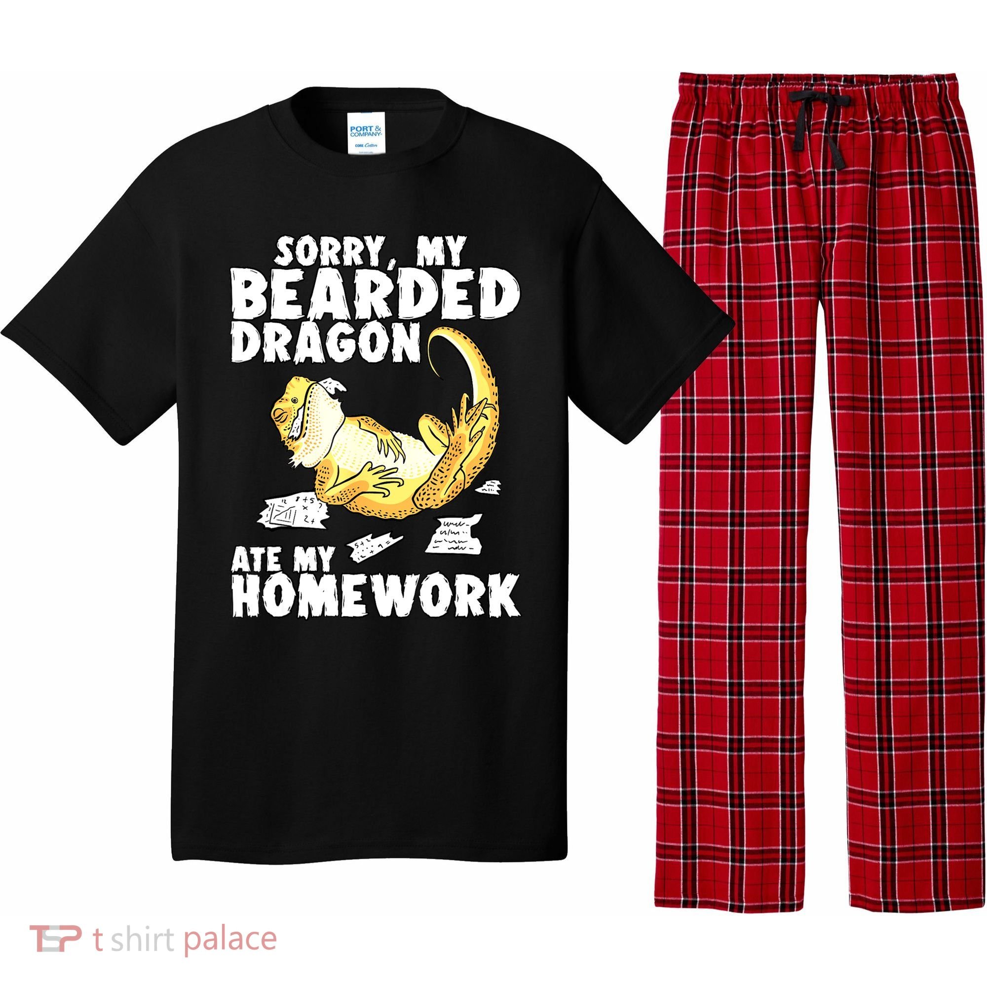 Funny Bearded Dragon Reptile Funny Lizard Bearded Dragon Pajama Set