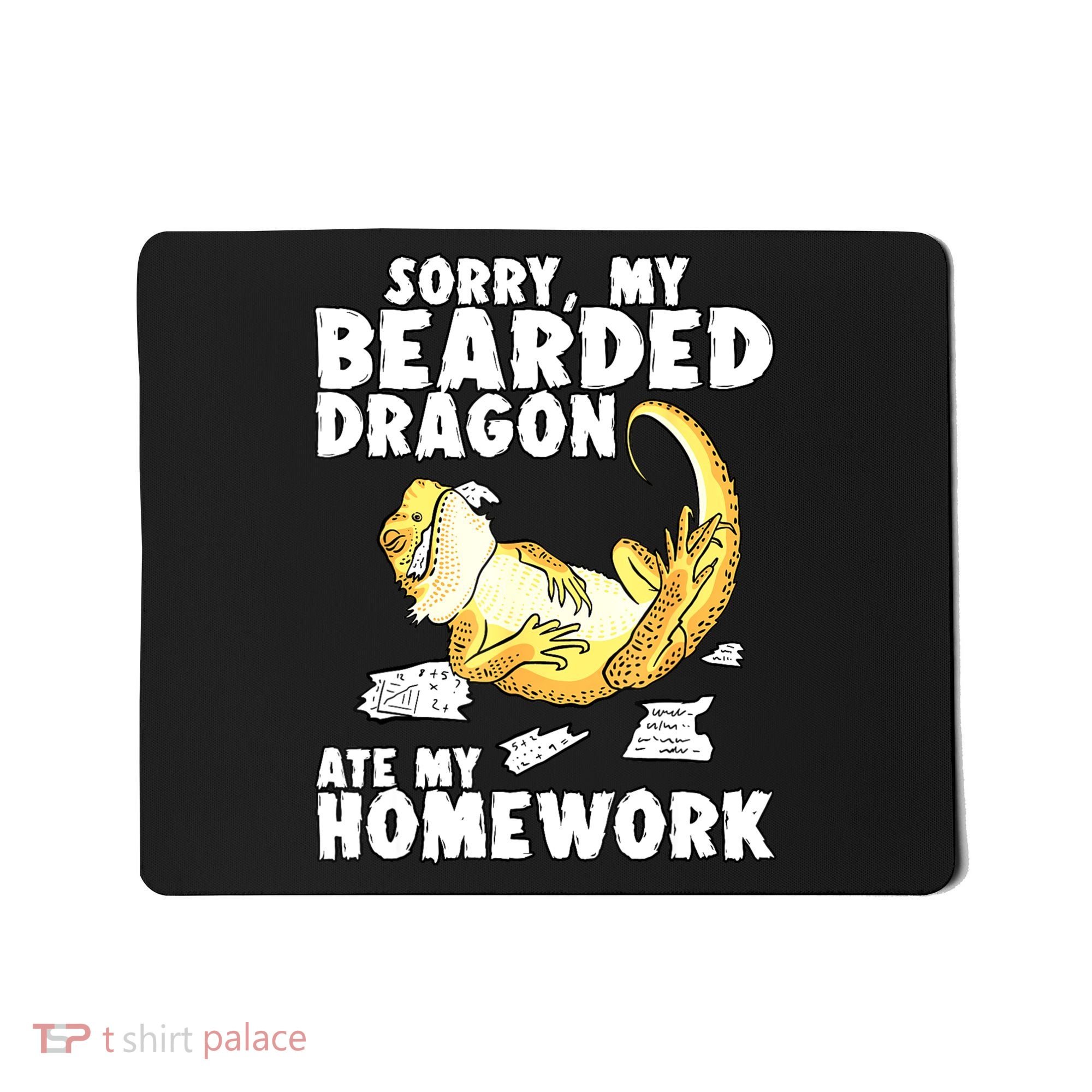 Funny Bearded Dragon Reptile Funny Lizard Bearded Dragon Mousepad
