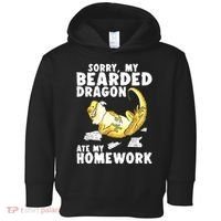 Funny Bearded Dragon Reptile Funny Lizard Bearded Dragon Toddler Hoodie thumb 0
