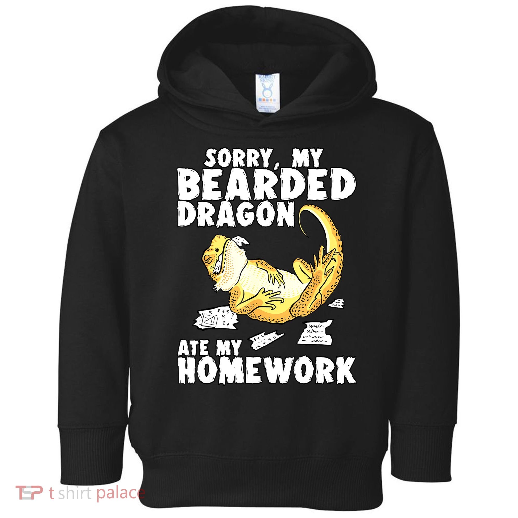 Funny Bearded Dragon Reptile Funny Lizard Bearded Dragon Toddler Hoodie