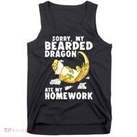 Funny Bearded Dragon Reptile Funny Lizard Bearded Dragon Tank Top thumb 0