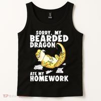 Funny Bearded Dragon Reptile Funny Lizard Bearded Dragon Tank Top thumb 2