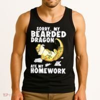 Funny Bearded Dragon Reptile Funny Lizard Bearded Dragon Tank Top thumb 3