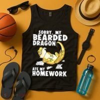 Funny Bearded Dragon Reptile Funny Lizard Bearded Dragon Tank Top thumb 4
